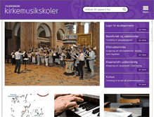 Tablet Screenshot of kirkemusikskole.dk